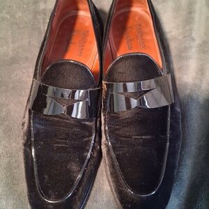 Magnanni Black Velvet Loafers